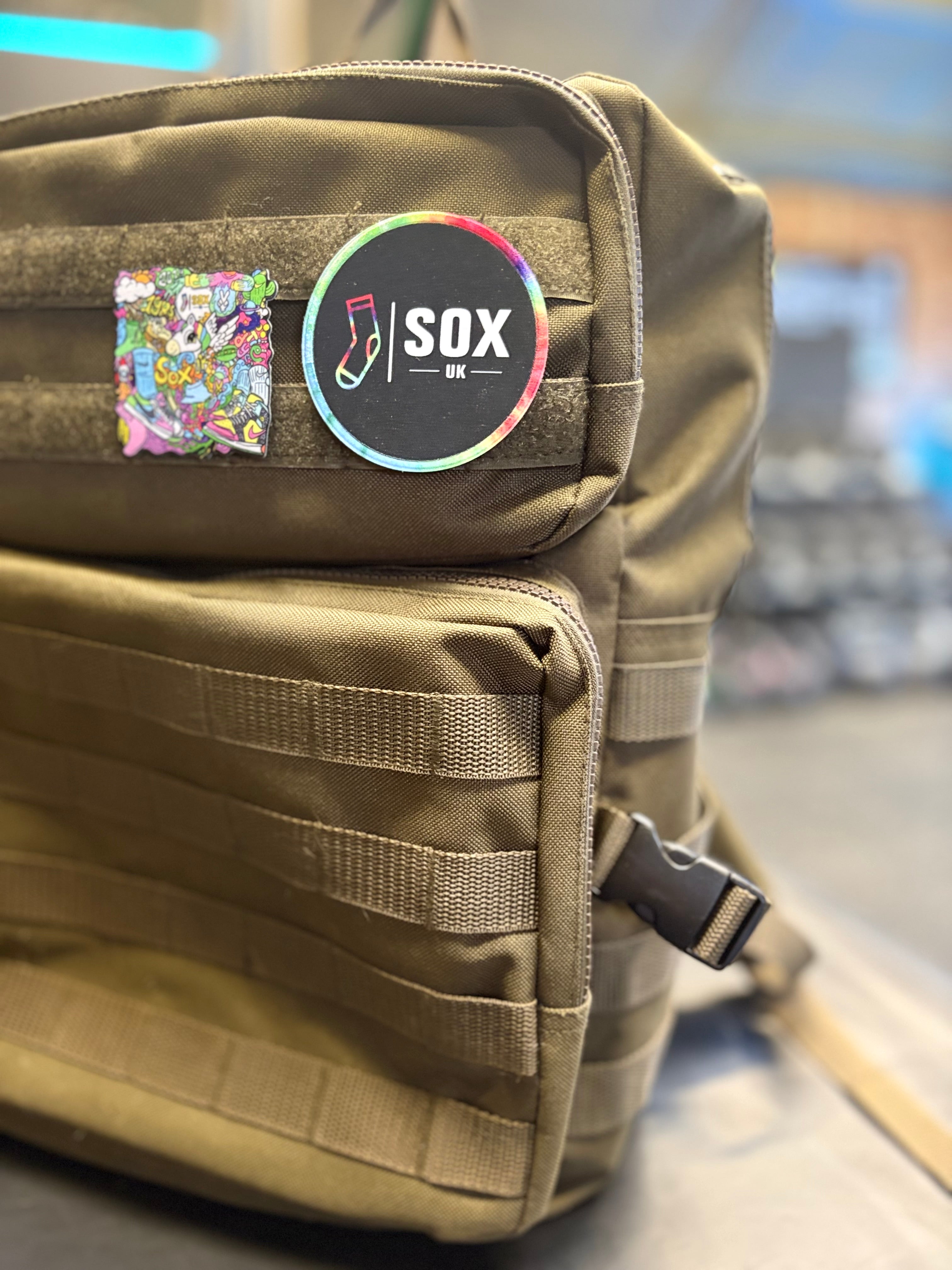 Sox UK velcro BAG PATCHES (2 for £10.00)