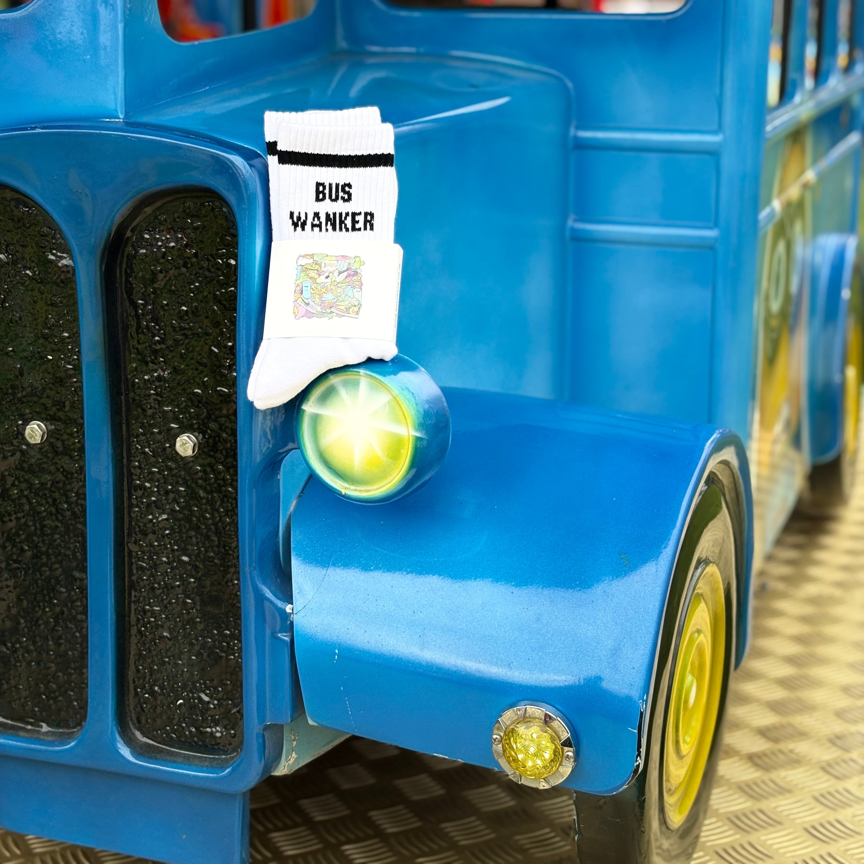 Bus driver on the busses bus wanker rude socks gift ideas happy socks ariva humour socks swear socks SOX UK