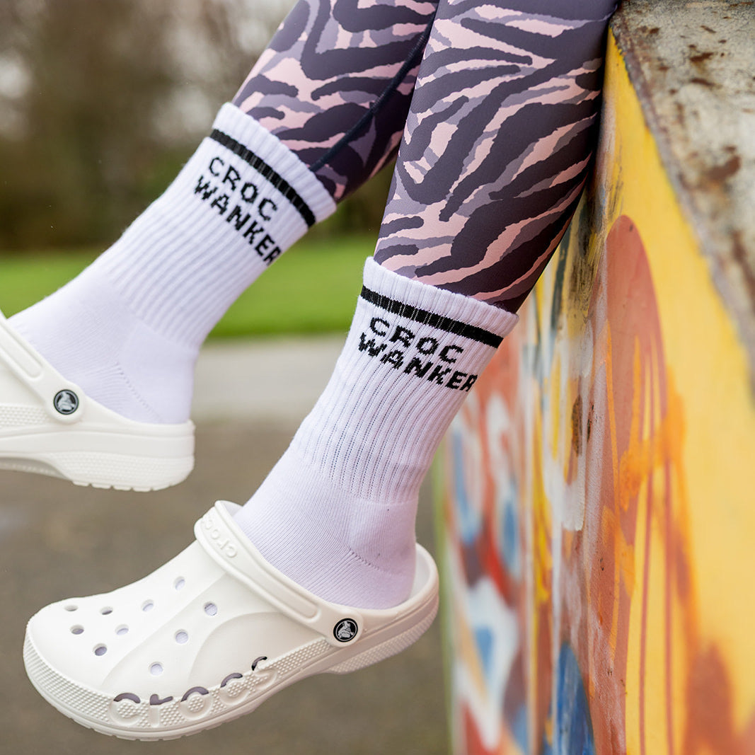 Croc Crocs socks Croc Wanker socks Sox Uk rude socks unisex funny gifts