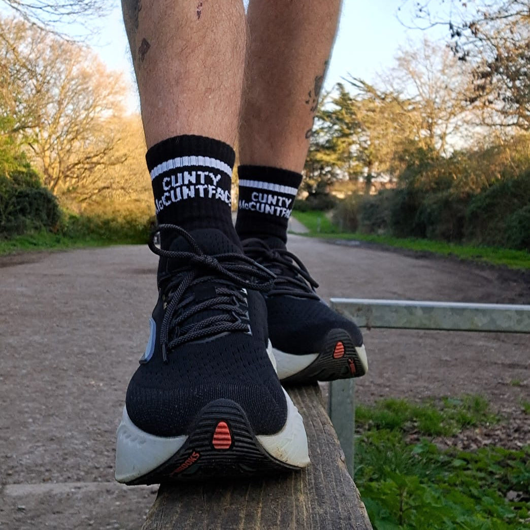 Cunty McCuntface black funny socks funny gifts cotton socks unisex socks one size Sox UK