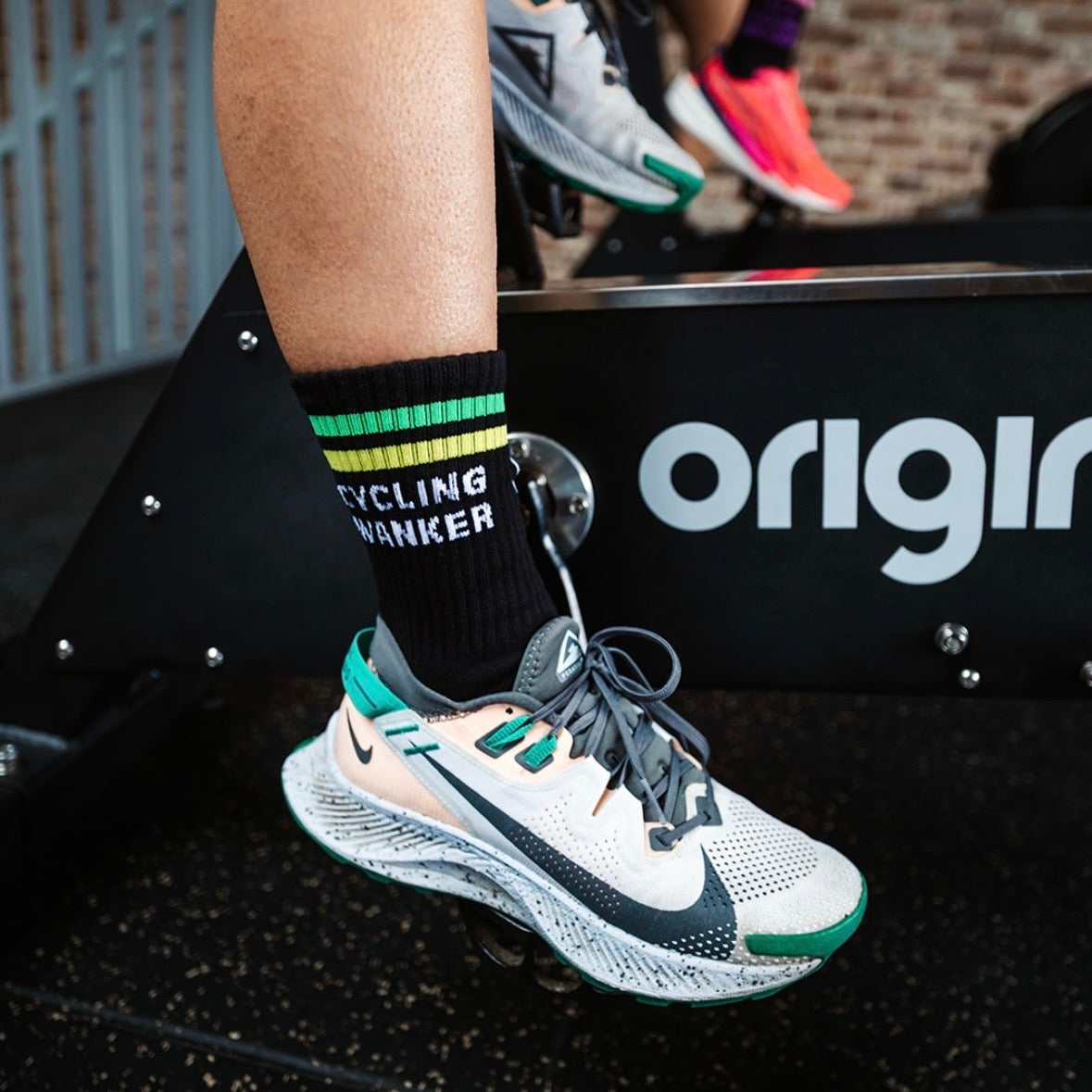 Cycling_socks_cycling_wanker_gym_socks_funny_sovks_hyrox_crossfit_Sox_UK_TM_Fitness_white_socks