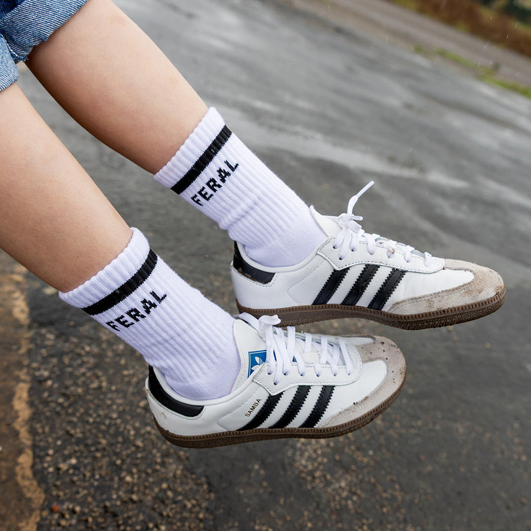 Feral cotton socks feral kids oudoors kids socks funny socks funny gifts Sox UK