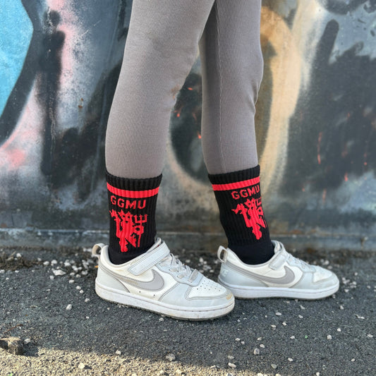 GGMU Football socks Man United socks kids socks Manchester United football team cotton socks quoted socks kids birthday gifts Sox UK