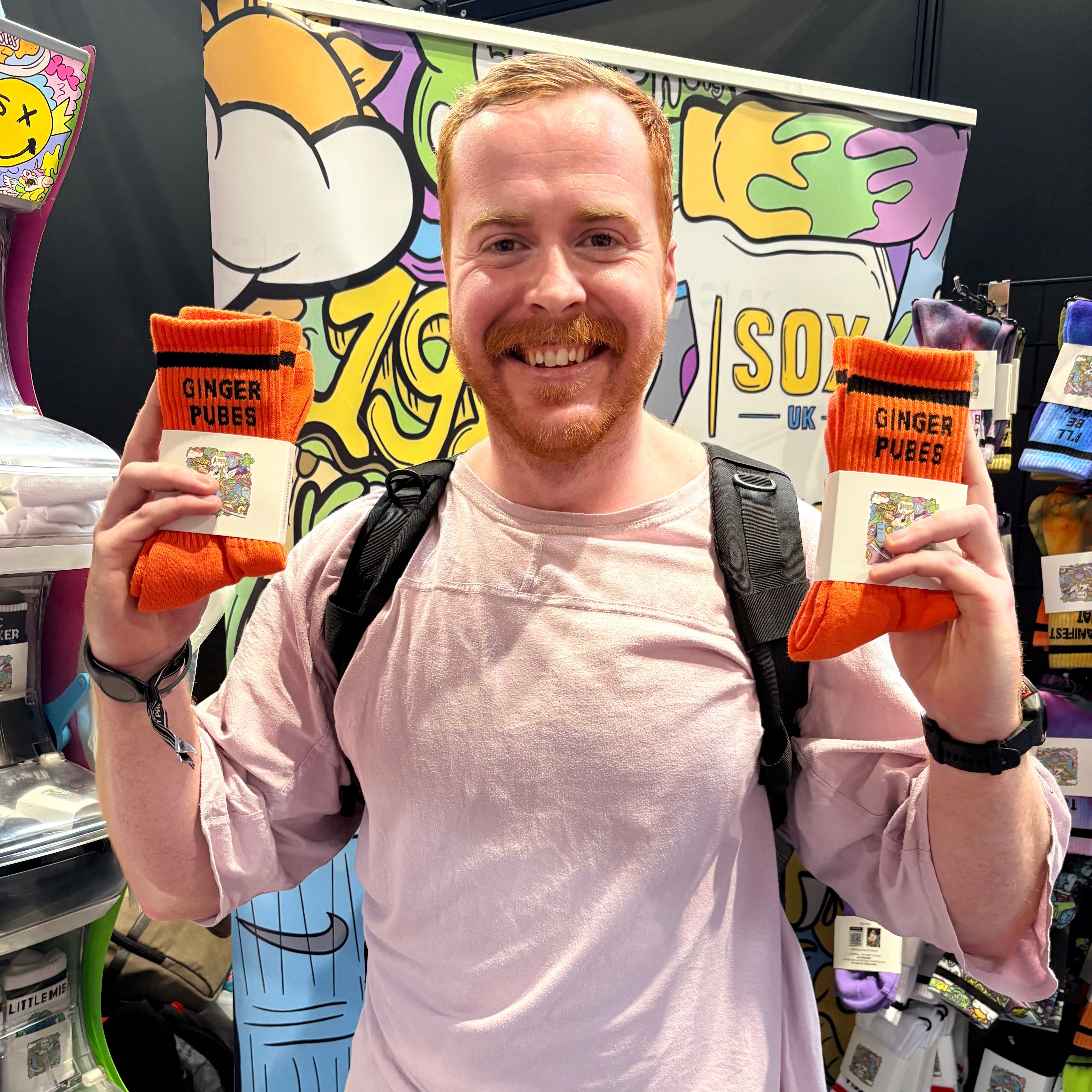 Ginger hair funny socks ginger pubes orange socks funny gift for ginger people rude socks Sox UK rude socks
