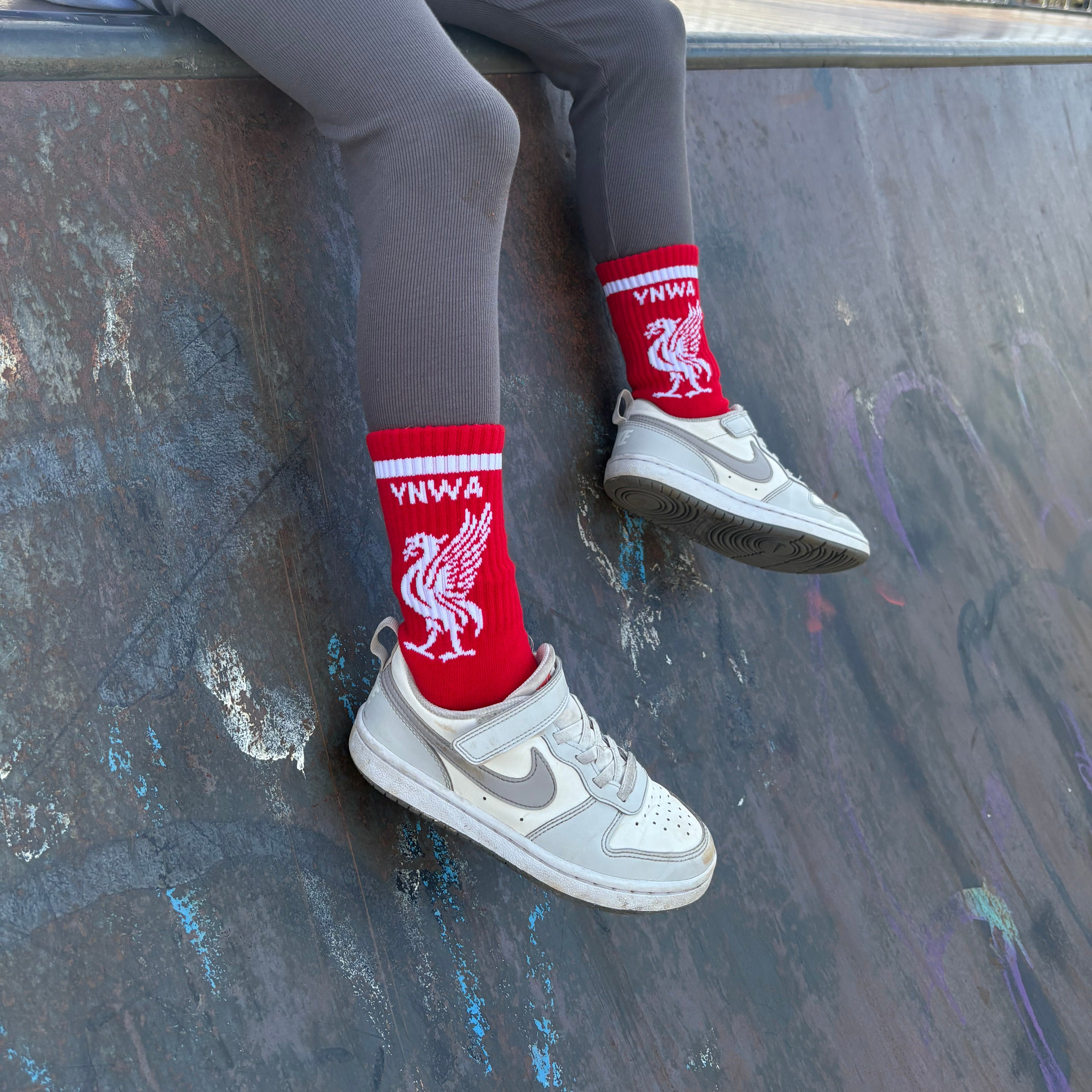 YNWA LFC youth Socks - Sox UK
