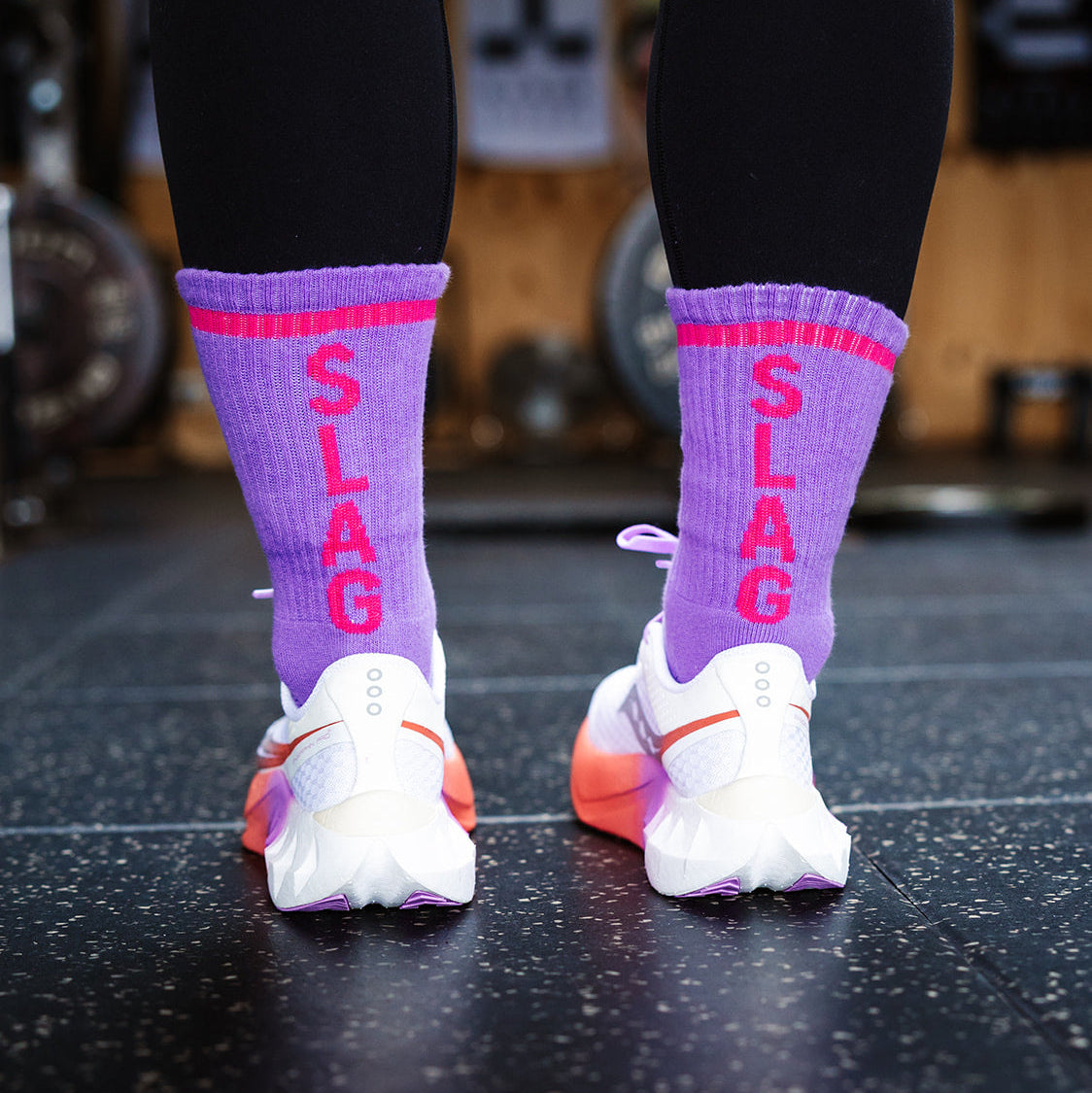 Slag rude socks girls socks gym socks rude socks swear socks naughty socks funny gifts purple socks humour Sox Uk