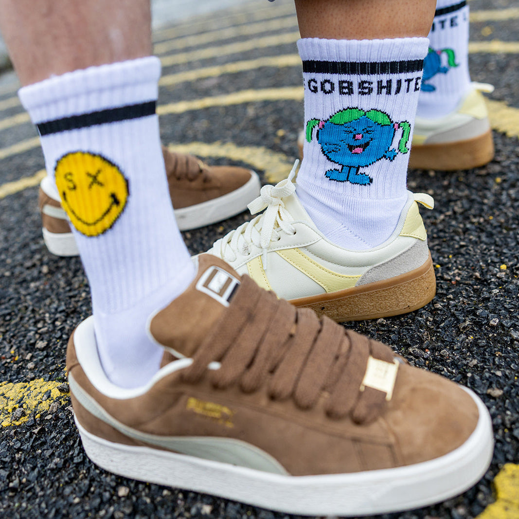 Yellow smiley Sox UK socks happy socks smileys smiley gift