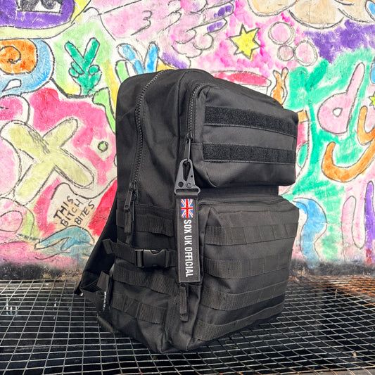 backpack hyrox bag military bag black bag tag outdoor acessories Sox UK