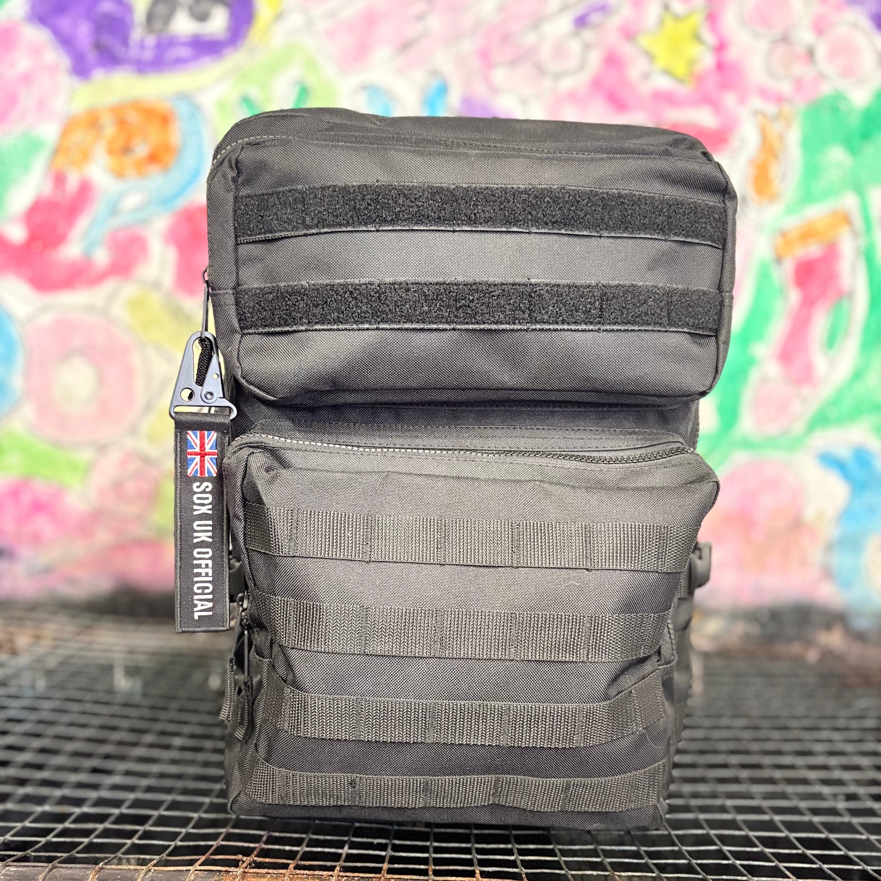 backpack hyrox bag military bag black bag tag outdoor acessories Sox UK