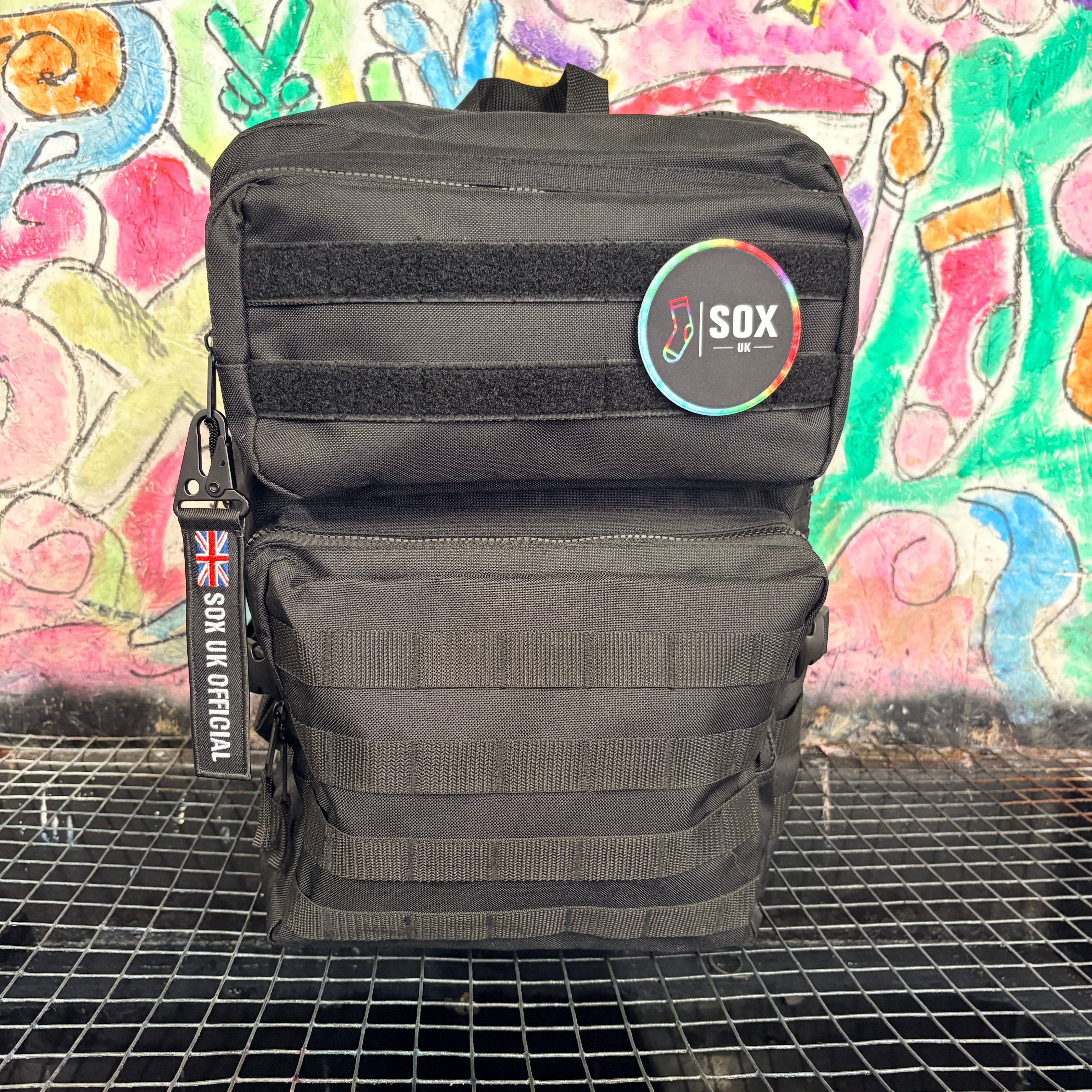 backpack hyrox bag military bag black bag tag outdoor acessories Sox UK