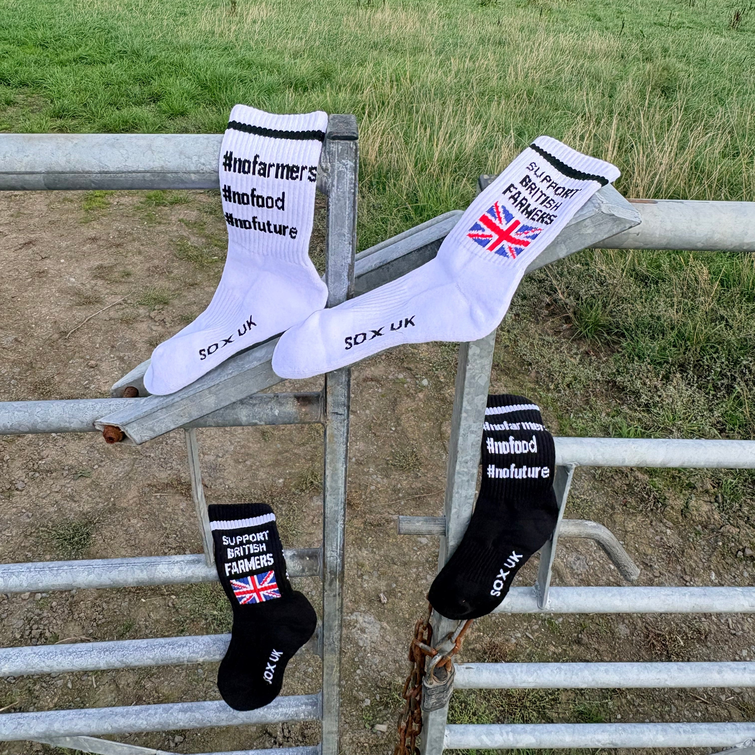 No farmers No Food No Future diddly squat farmers socks british farmers novelty socks farming agriculture Sox UK Official