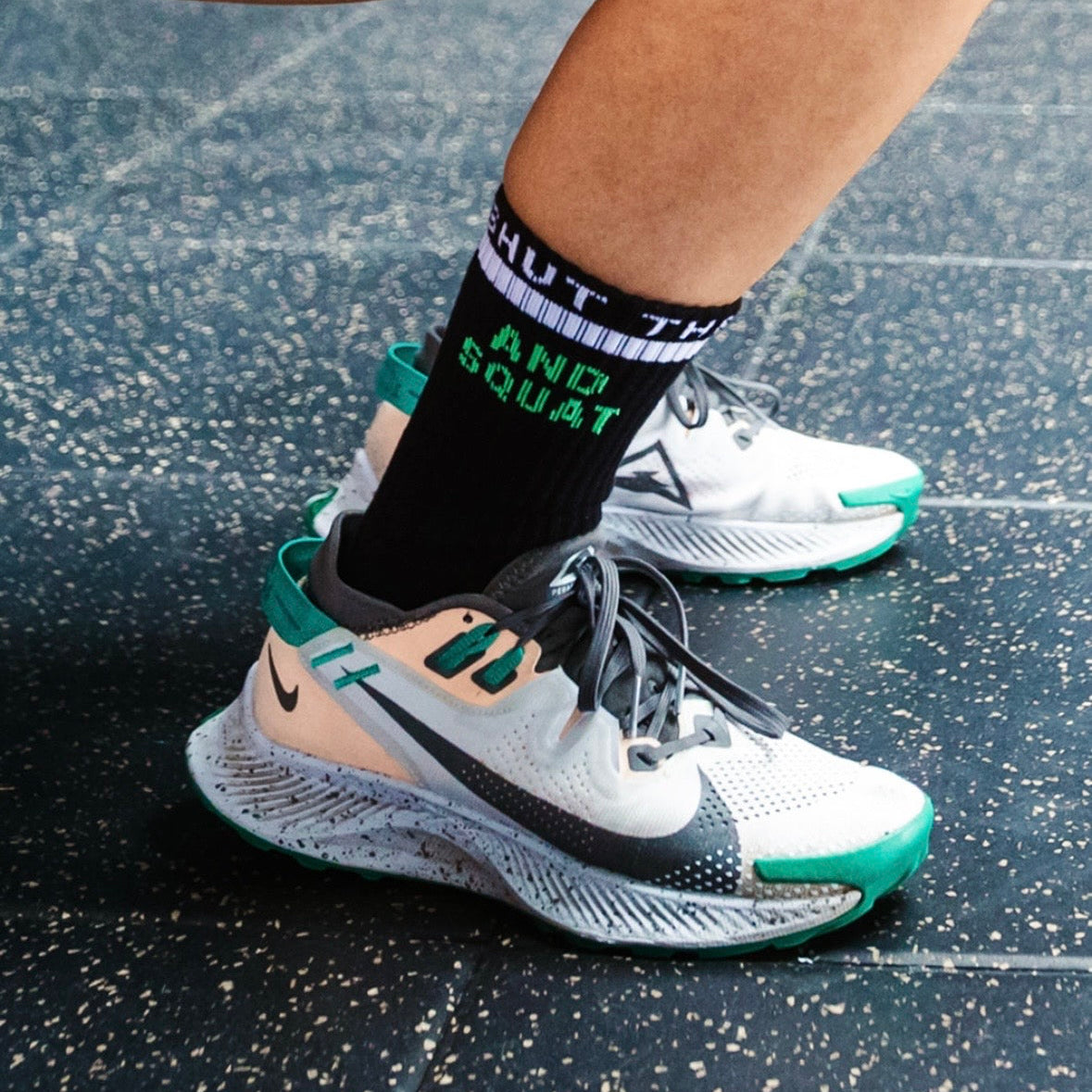 hyrox squat gym socks black socks funny socks
