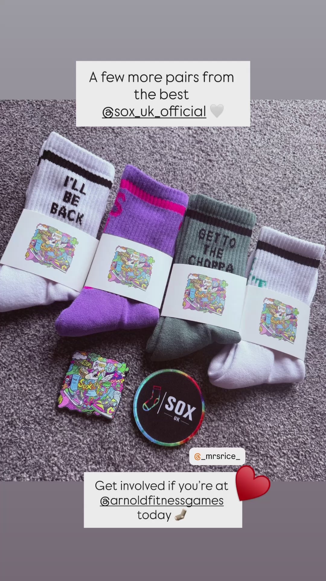 Arnold Schwarzenegger arnold sports UK quoted socks funny socks happy socks cotton socks gift ideas rude socks gym socks fitness strong man Sox UK