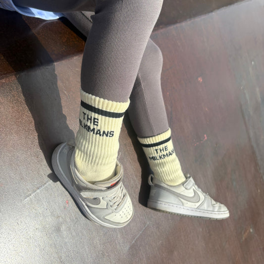 the milkman milk socks kids socks teens socks funny socks quote quoted socks Sox UK